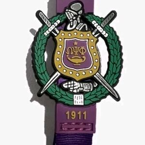Omega Psi Phi Fraternity Stepper/Founding Year/Symbols Lanyard/Key Ring